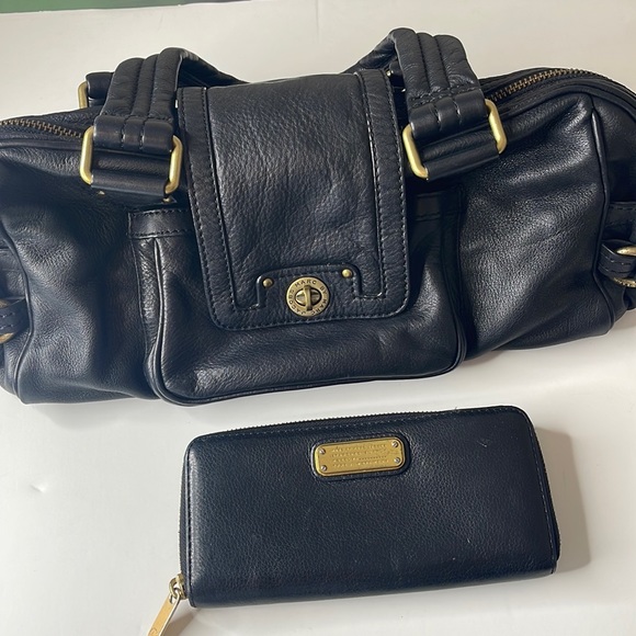 Marc By Marc Jacobs Handbags - Marc by Marc Jacobs Leather Satchel and Wallet Black